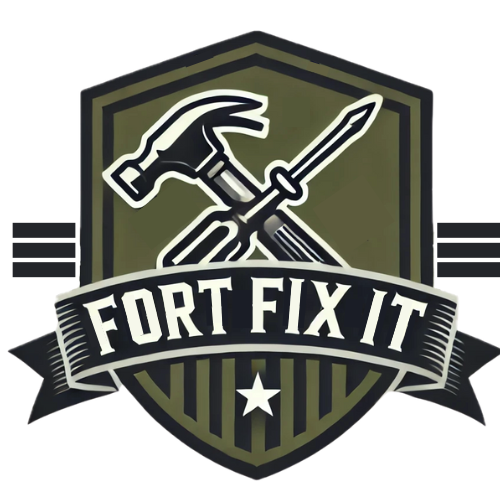 Handyman service logo. Military professionalism.